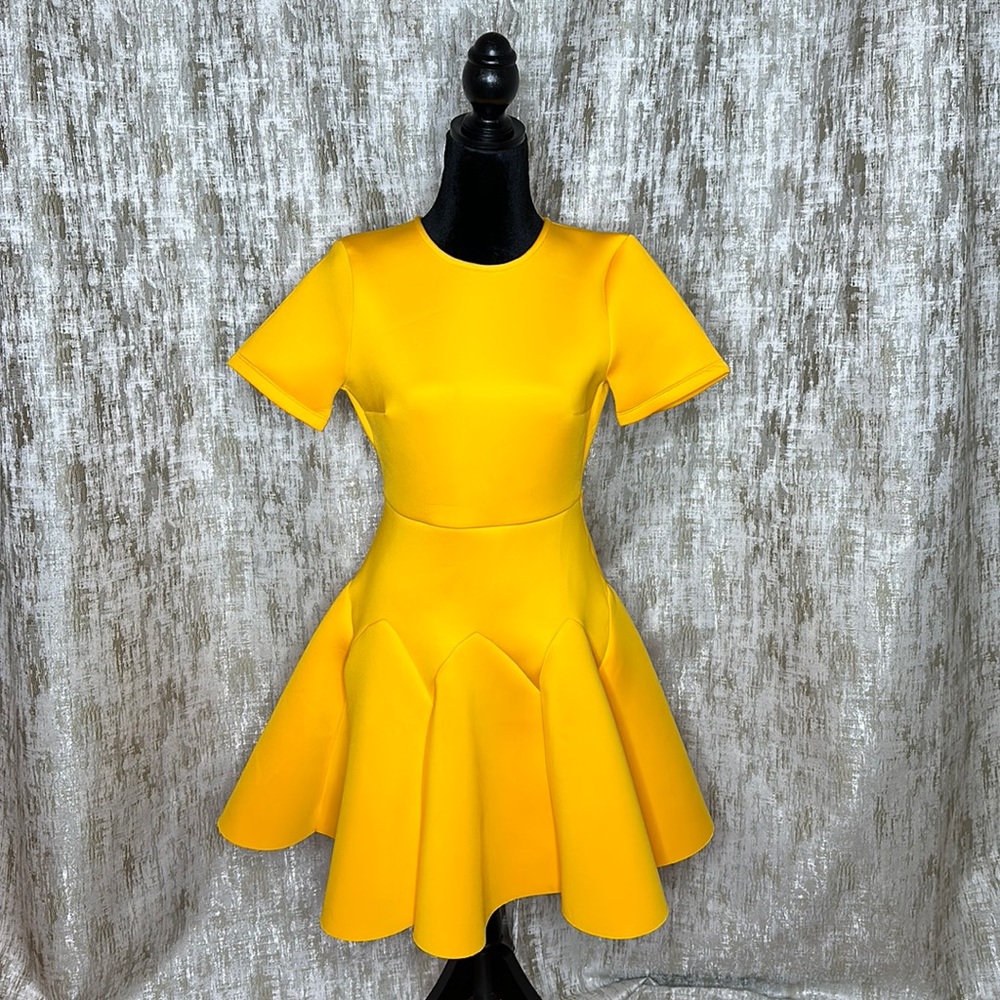 Golden Yellow Flare Dress- never worn